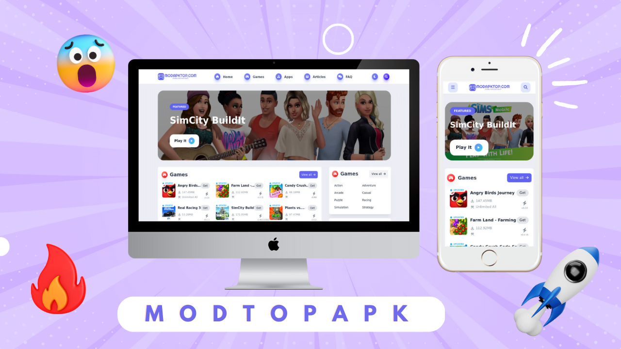 MODAPKTOP WordPress Theme